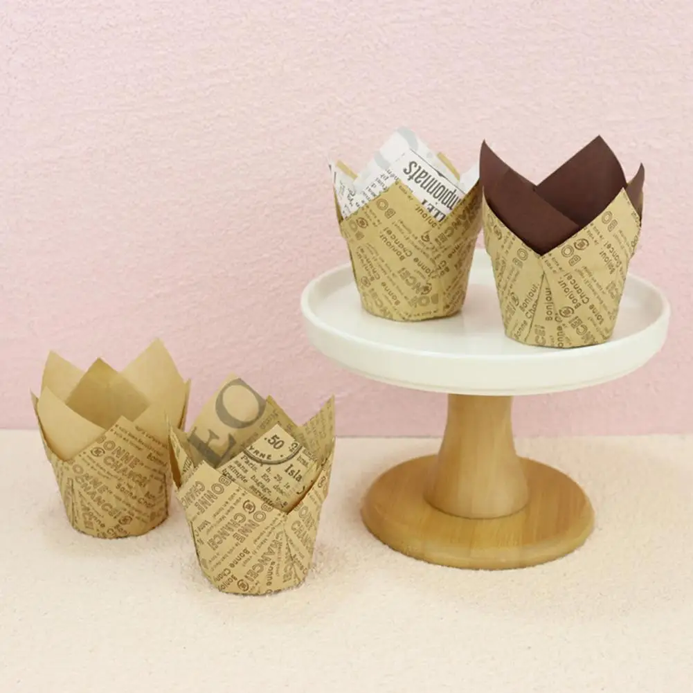 50Pcs Cupcake Liners Eco-friendly Heat Resistant Paper Newspaper Style Cupcake Wrappers Cake Decorating Tools for Home
50Pcs Cupcake Liners Eco-friendly Heat Resistant Paper Newspaper Style Cupcake Wrappers Cake Decorating Tools for Home
