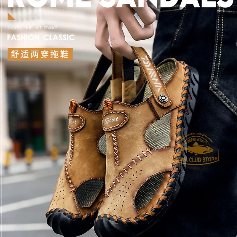 DAIWA Brand Fishing Baotou Sandals 2020 Summer Mountaineering Non-slip Hollow Men's Slippers Outdoor Breathable Beach Shoes
DAIWA Brand Fishing Baotou Sandals 2020 Summer Mountaineering Non-slip Hollow Men's Slippers Outdoor Breathable Beach Shoes