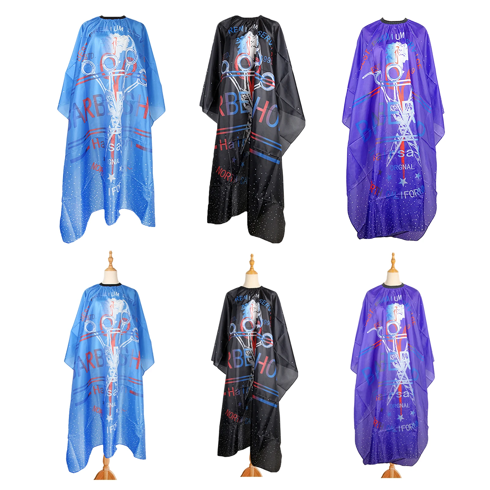 Hair Styling Cape Hair Salon 55' x 63' Hair Cutting Cape with Elastic Collar Hairdress Gown Cape Salon Shop Barber Apron
Hair Styling Cape Hair Salon 55' x 63' Hair Cutting Cape with Elastic Collar Hairdress Gown Cape Salon Shop Barber Apron