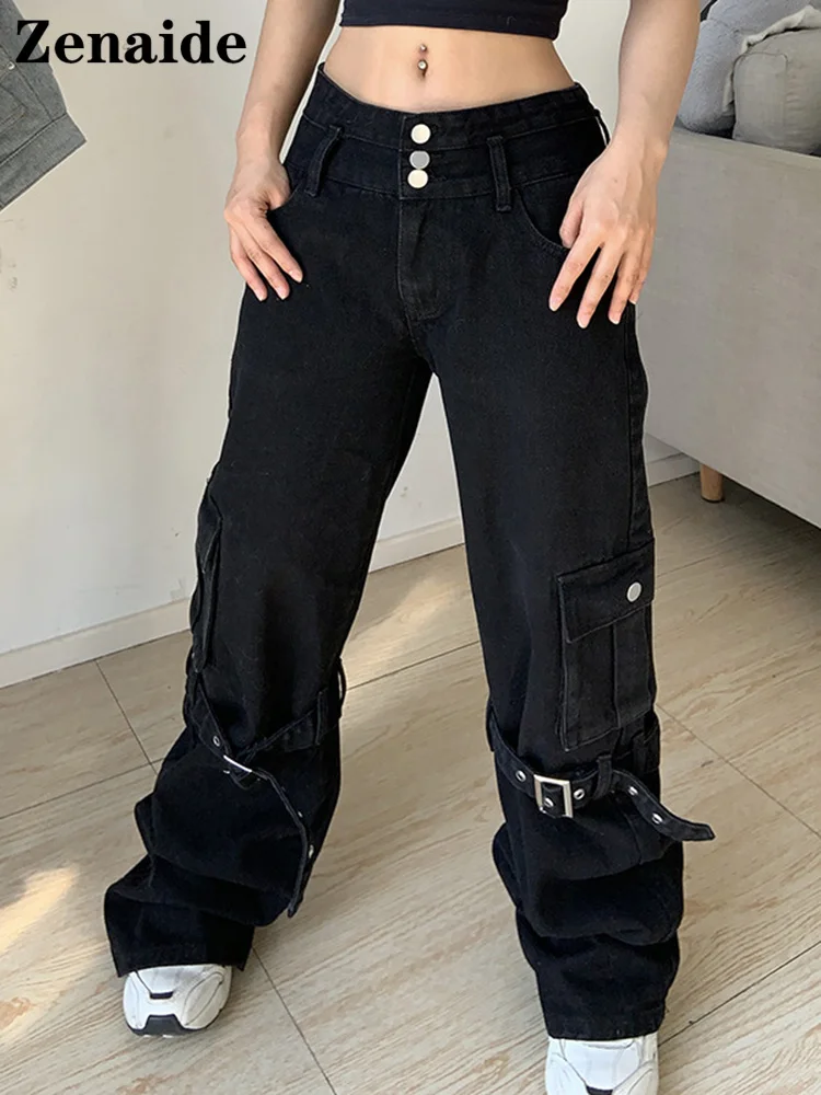 Zenaide Autumn Y2K Baggy Cargo Jeans Pants Straight Vintage Casual Aesthetic Denim Joggers Women Pockets Grunge Korean Trousers
Zenaide Autumn Y2K Baggy Cargo Jeans Pants Straight Vintage Casual Aesthetic Denim Joggers Women Pockets Grunge Korean Trousers