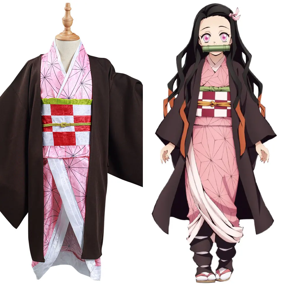 Demon Slayer: Kimetsu no Yaiba Kamado Nezuko Cosplay Costume Kids Kimono Outfits Halloween Carnival Suit
Demon Slayer: Kimetsu no Yaiba Kamado Nezuko Cosplay Costume Kids Kimono Outfits Halloween Carnival Suit
