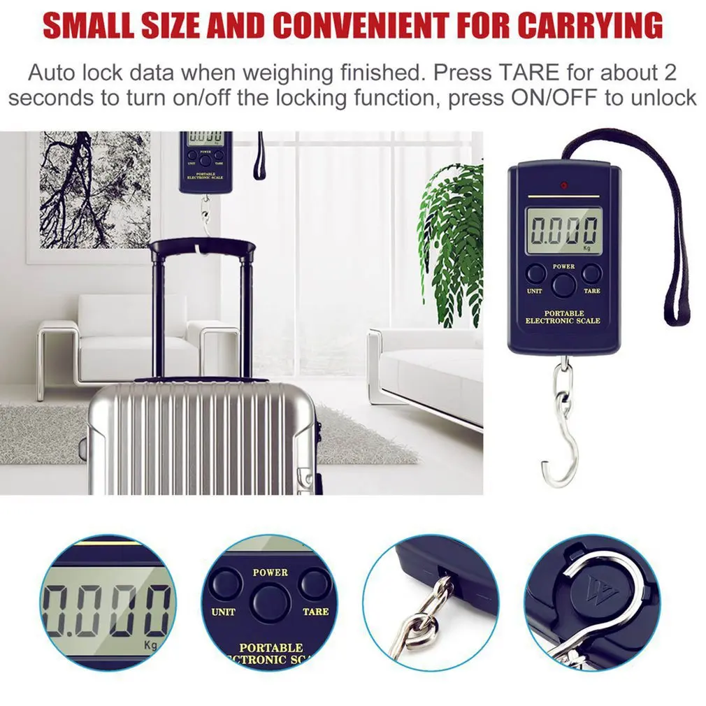 Portable Electronic Hook Scale Large Range And High Precision Unit Conversion Personalized Design Of Buttons Hook Scale
Portable Electronic Hook Scale Large Range And High Precision Unit Conversion Personalized Design Of Buttons Hook Scale
