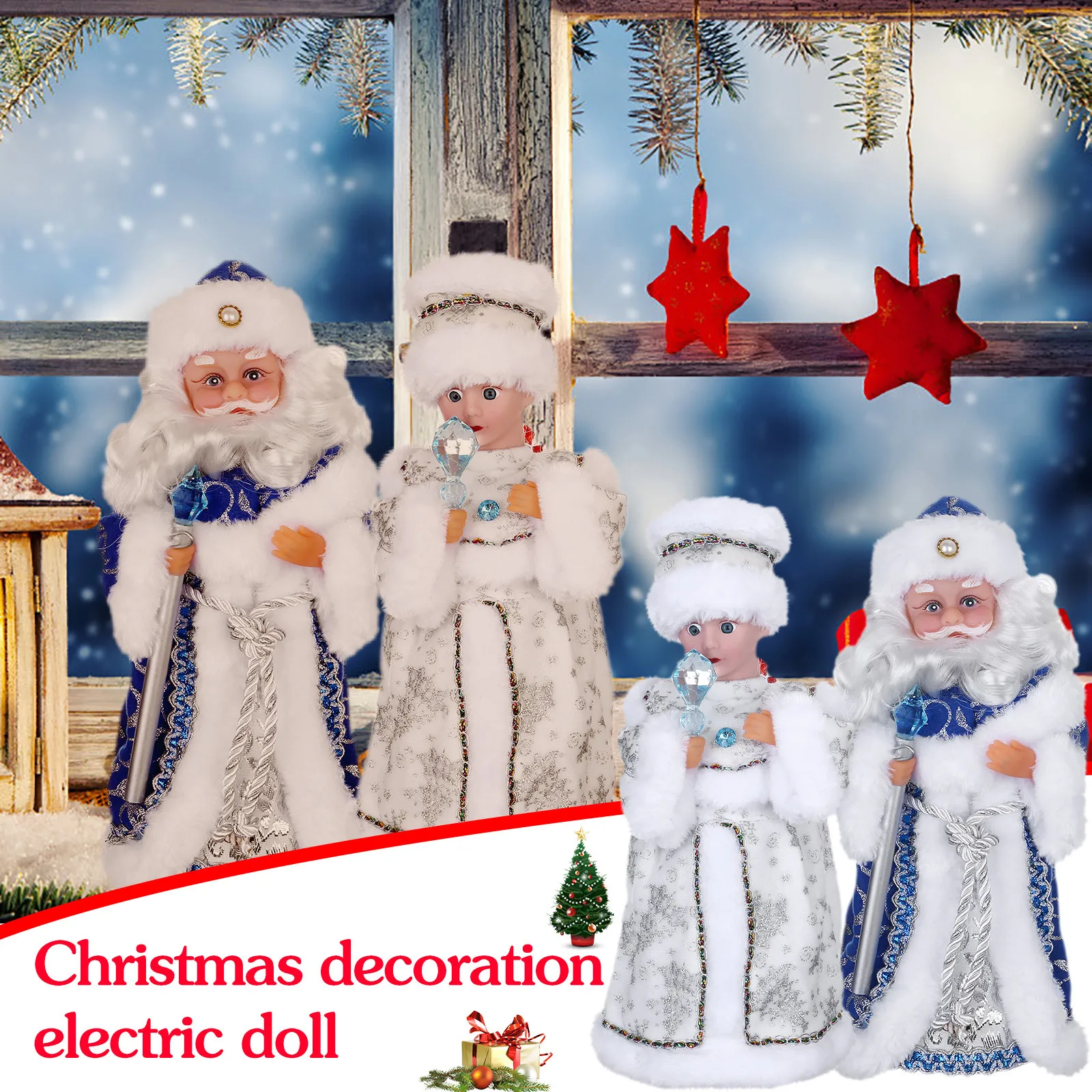 Russian Musical Santa Claus Christmas Doll Decorations Electric Singing Dancing Toys New Year Electric Music Doll Ornaments Xmas
Russian Musical Santa Claus Christmas Doll Decorations Electric Singing Dancing Toys New Year Electric Music Doll Ornaments Xmas