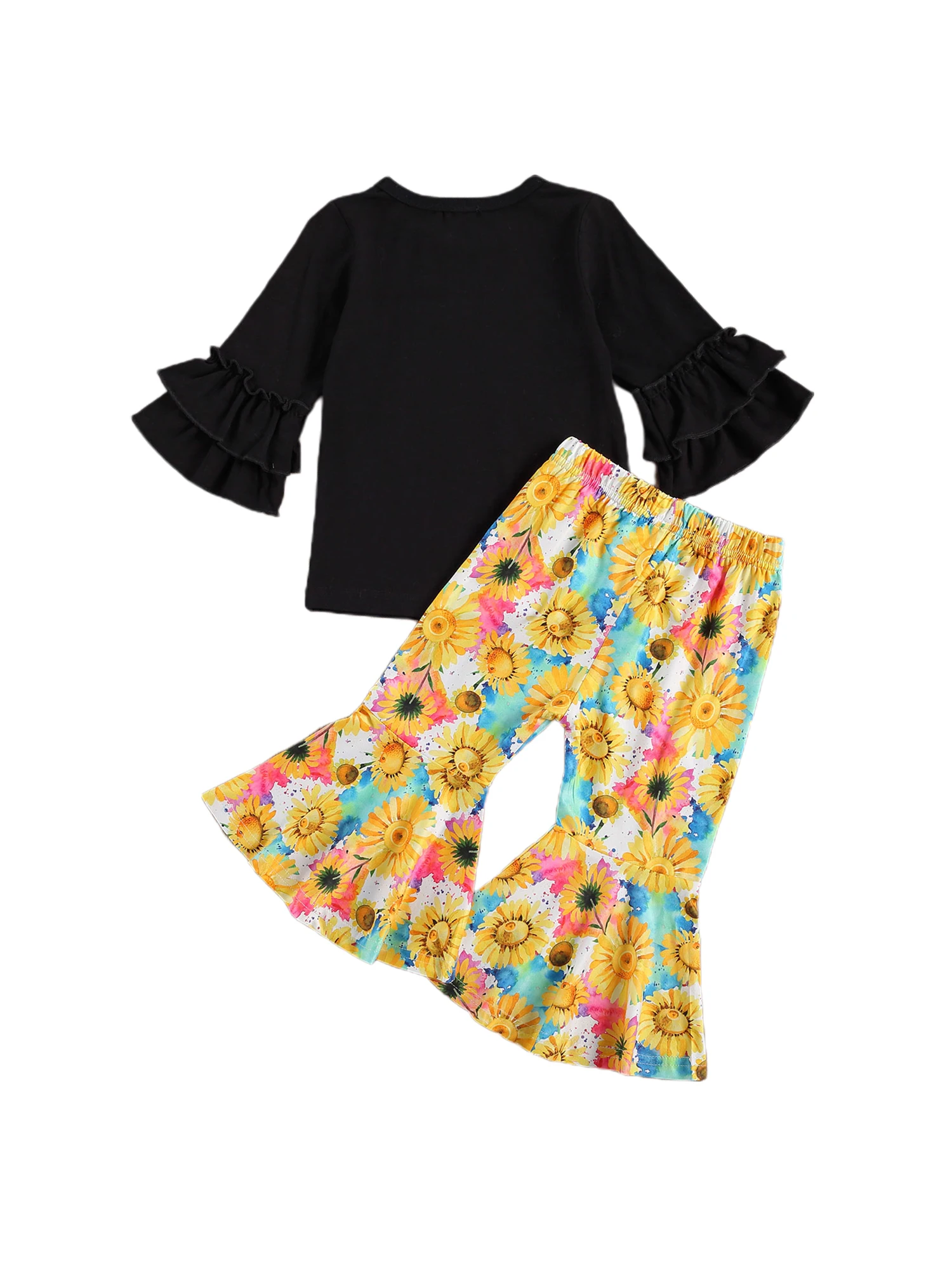 Pudcoco 2020 Autumn 2-7Y Kids Children Baby Girl 2Pcs Set Sunflower Print Flared Long Sleeve Top+Flared Floral Pants Outfit
Pudcoco 2020 Autumn 2-7Y Kids Children Baby Girl 2Pcs Set Sunflower Print Flared Long Sleeve Top+Flared Floral Pants Outfit