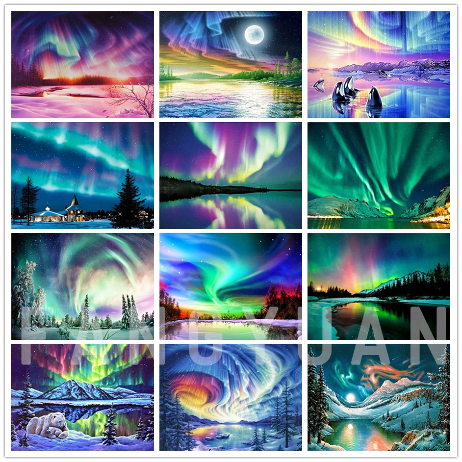 Full Drill Aurora Landscape Diamond Painting Lake Night Scenery Diamond Embroidery Cross Stitch Kit Home Decoration Wall Art
Full Drill Aurora Landscape Diamond Painting Lake Night Scenery Diamond Embroidery Cross Stitch Kit Home Decoration Wall Art