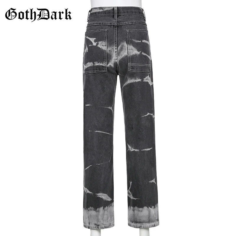 Goth Dark Tie Dye Gothic Indie Jeans 90s Streetwear Vintage High Waist Wide Leg Pants Hip Hop Korean Style Women Loose Trousers
Goth Dark Tie Dye Gothic Indie Jeans 90s Streetwear Vintage High Waist Wide Leg Pants Hip Hop Korean Style Women Loose Trousers