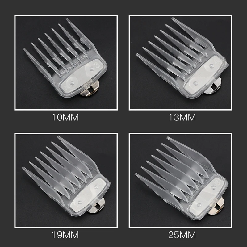 Hair Clipper Guide Comb for Wahl Hair Clipper for Professional Stylists and Barbers Cutting 8PCS(Transparent)