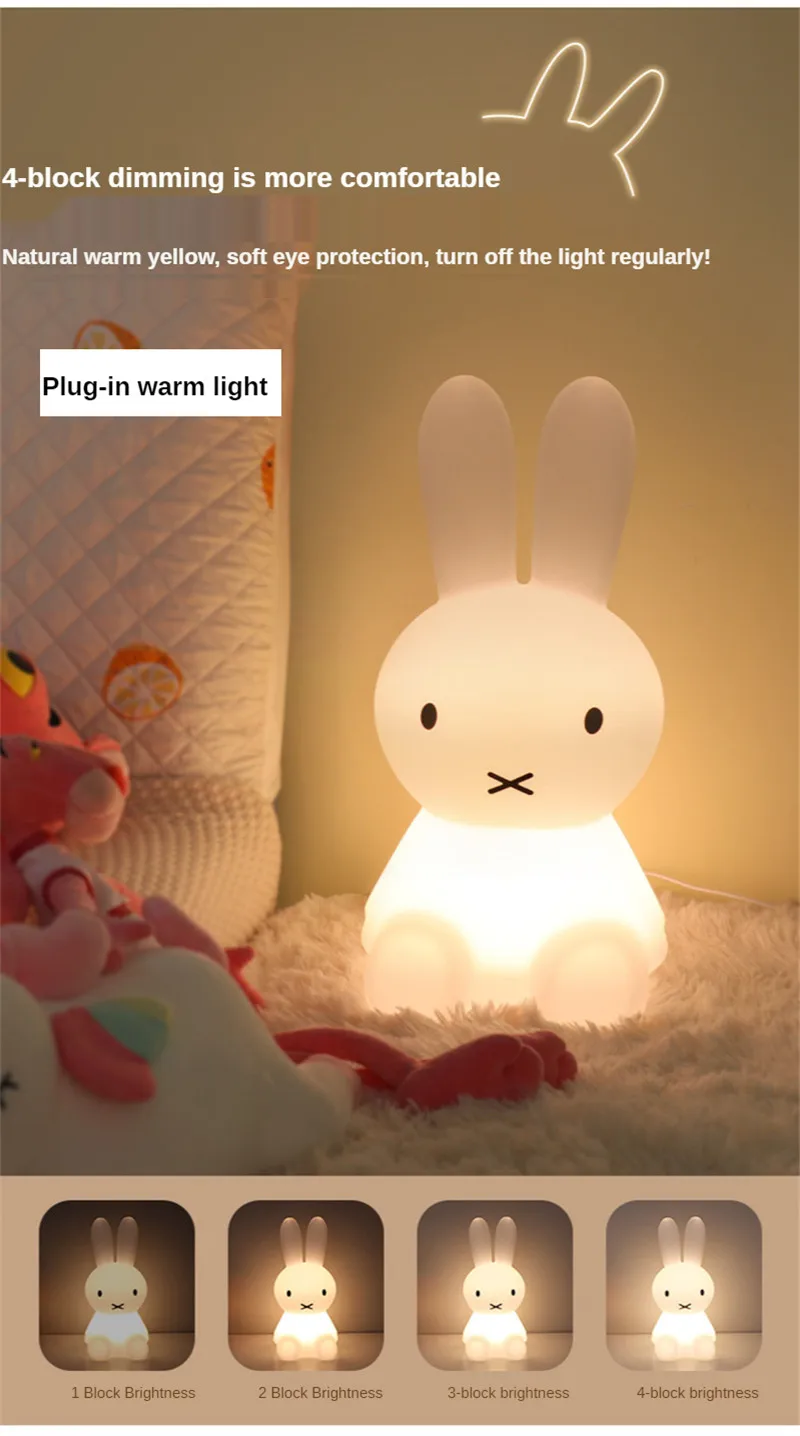 80CM Bedside Atmosphere Rabbit Light Nordic Princess Girl Bedroom Night Light Cartoon Cute Decorative Lamp Night Lamp Bedroom
80CM Bedside Atmosphere Rabbit Light Nordic Princess Girl Bedroom Night Light Cartoon Cute Decorative Lamp Night Lamp Bedroom