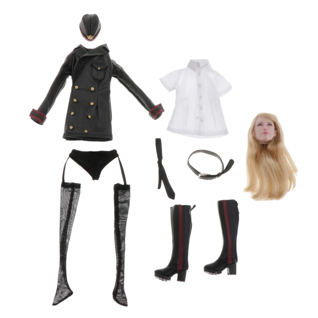 1/6 Scale PU Leather Military Uniform with Head for 12 Inch , , / Female Action Figure Body
1/6 Scale PU Leather Military Uniform with Head for 12 Inch , , / Female Action Figure Body