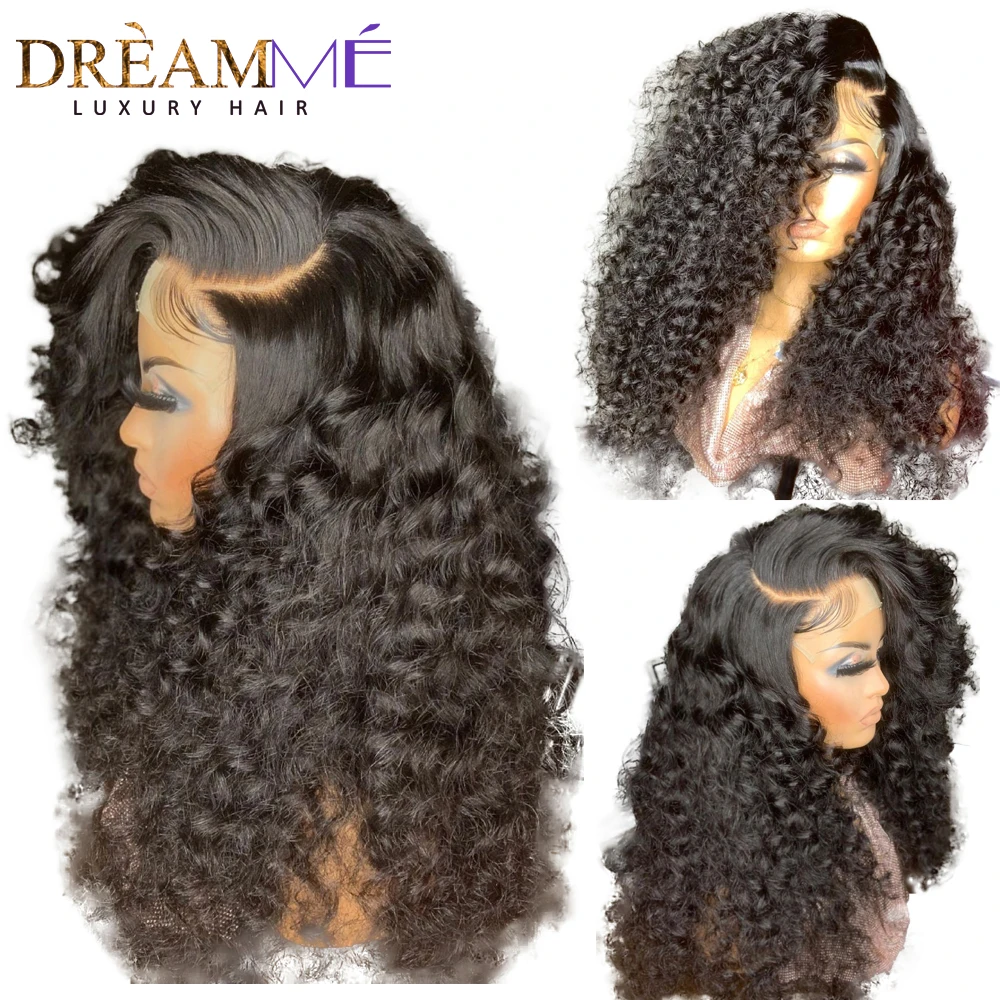Mongolian Kinky Curly Wig 13X4 Lace Front Human Hair Wigs 180% Brazilian Deep Wave Remy Hair 4x4 Lace Closure Wig For Women
Mongolian Kinky Curly Wig 13X4 Lace Front Human Hair Wigs 180% Brazilian Deep Wave Remy Hair 4x4 Lace Closure Wig For Women