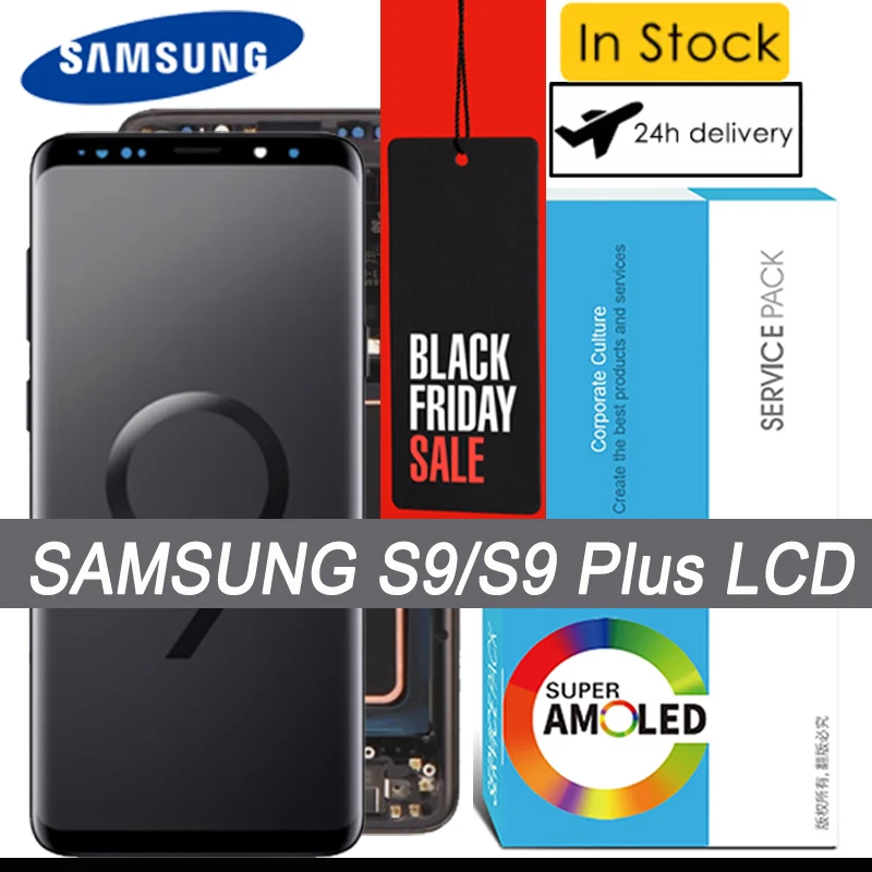 Tested Original AMOLED Display for SAMSUNG Galaxy S9 G960 G960F S9 Plus G965 G965F Full LCD Touch Screen Digitizer Assembly
Tested Original AMOLED Display for SAMSUNG Galaxy S9 G960 G960F S9 Plus G965 G965F Full LCD Touch Screen Digitizer Assembly