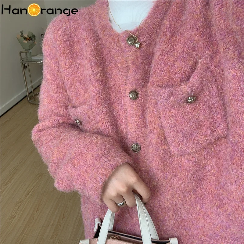 Winter New Korea Special Color Loop Knit Sweater Cardigan Fragrance Thickened O-neck Top Women
Winter New Korea Special Color Loop Knit Sweater Cardigan Fragrance Thickened O-neck Top Women
