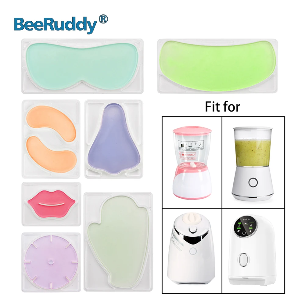 BeeRuddy 7 Kinds Facial Mask Plate Set Silicone Reusable Neck Chest Mask Mold Eye Mask Lip Mask Transparent Mold Mask DIY Tools 
BeeRuddy 7 Kinds Facial Mask Plate Set Silicone Reusable Neck Chest Mask Mold Eye Mask Lip Mask Transparent Mold Mask DIY Tools