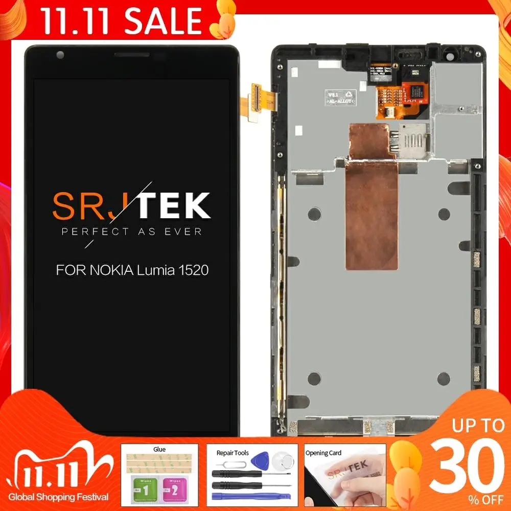 100% Original For NOKIA Lumia 1520 LCD Touch Screen with Frame For NOKIA Lumia 1520 Display Digitizer Assembly Replacement Parts
100% Original For NOKIA Lumia 1520 LCD Touch Screen with Frame For NOKIA Lumia 1520 Display Digitizer Assembly Replacement Parts