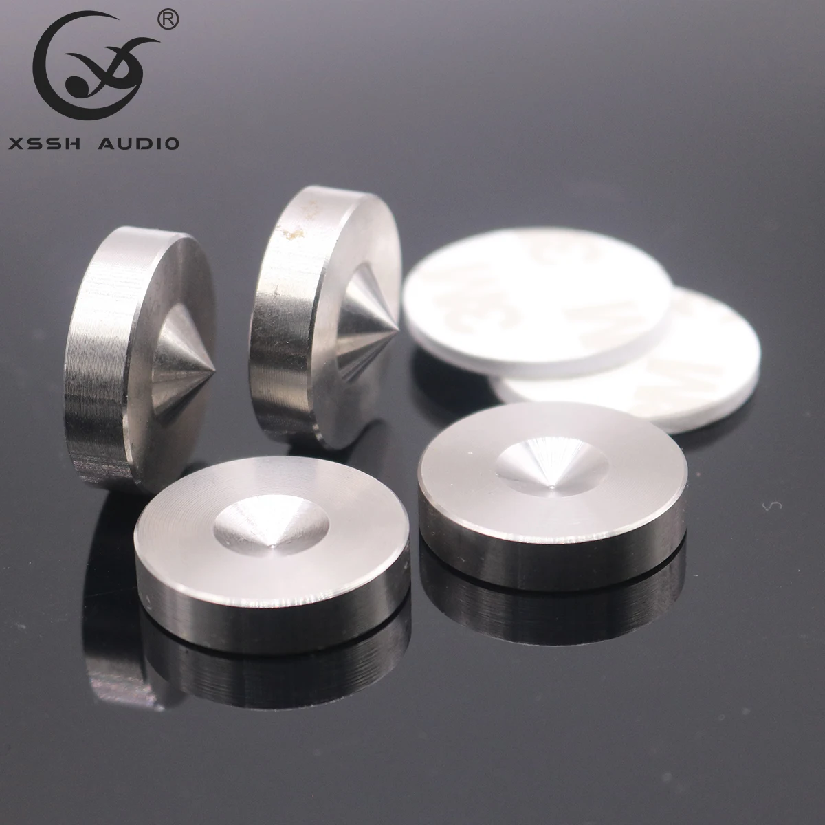 4pcs XSSH audio Solid Steel Speaker Spike Isolation Feet Brass Cone CD Amplifier Stand for small speaker ear amp DAC
4pcs XSSH audio Solid Steel Speaker Spike Isolation Feet Brass Cone CD Amplifier Stand for small speaker ear amp DAC