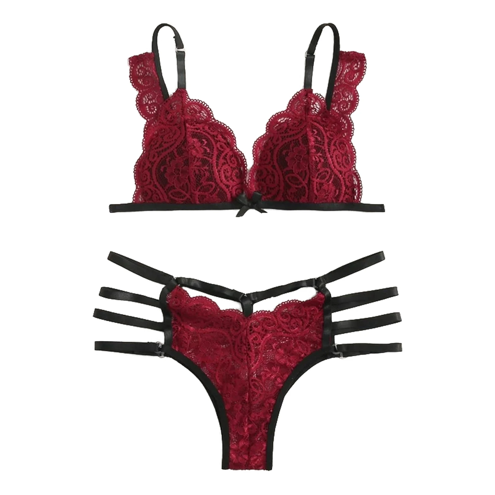 Комплект женского нижнего белья из двух предметов, привлекательный кружевной Цветочный Бюстгальтер с вырезами и регулируемые Трусы-брифы
Комплект женского нижнего белья из двух предметов, привлекательный кружевной Цветочный Бюстгальтер с вырезами и регулируемые Трусы-брифы