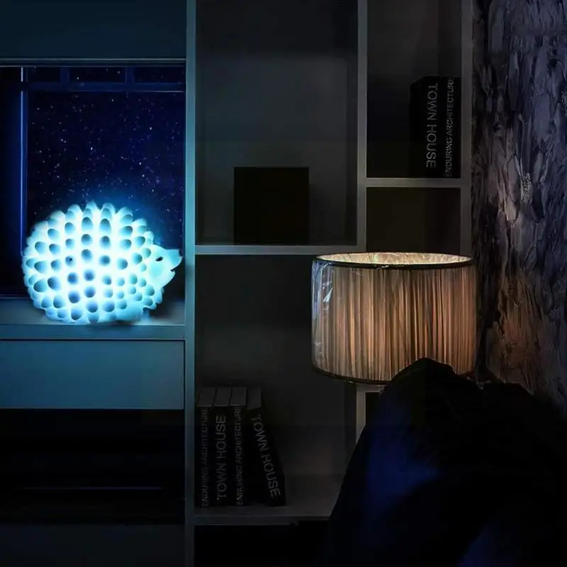 Colorful Cute Hedgehog Night Light PVC Material Baby LED Night Room Lights Children's Lamp Bedside Home Light Decoration I1G8
Colorful Cute Hedgehog Night Light PVC Material Baby LED Night Room Lights Children's Lamp Bedside Home Light Decoration I1G8