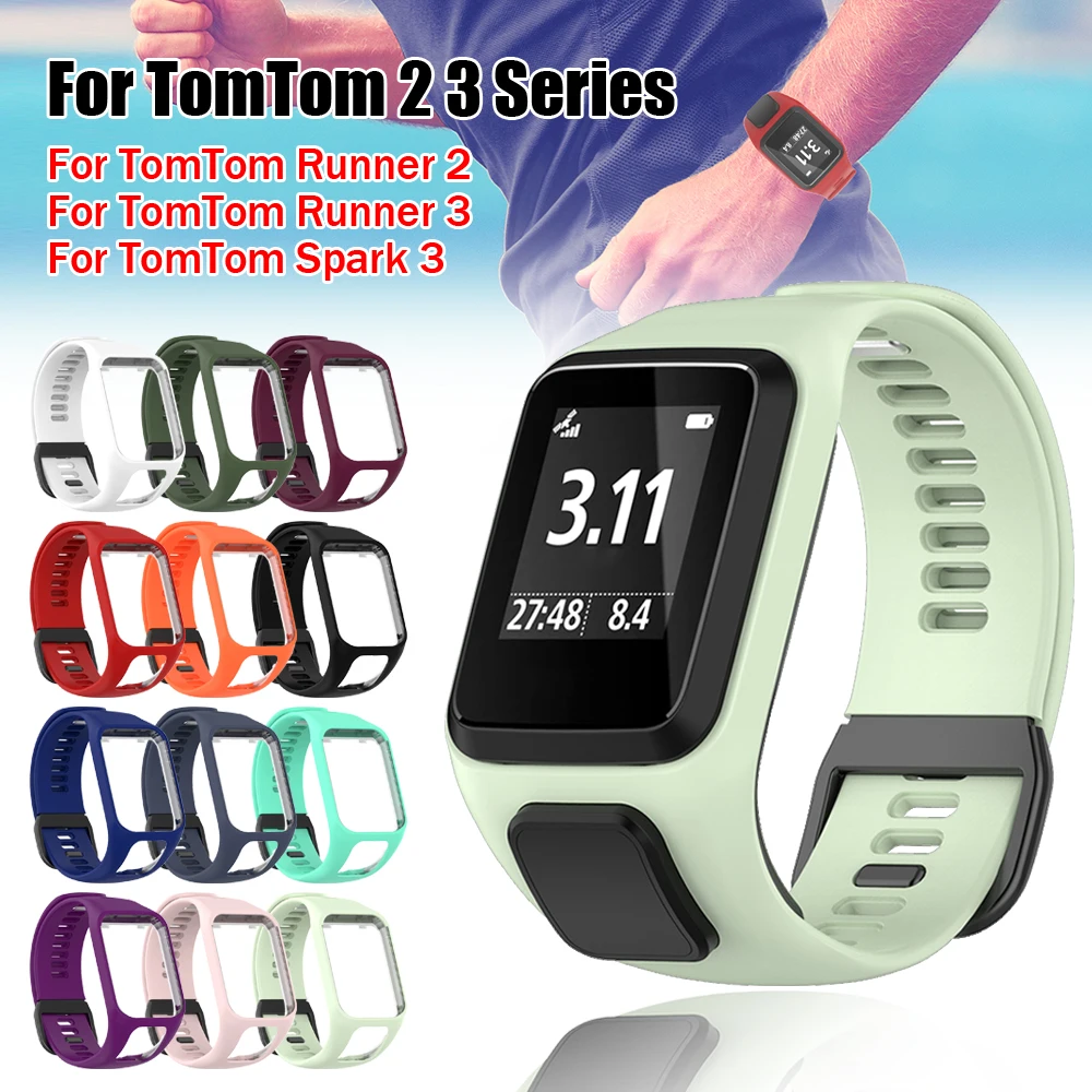 Hot Silicone Replacement Wristband Watch Band Strap For TomTom Runner 2 3 Spark 3 GPS Sport Watch Tom 2 3 Series Soft Smart Band
Hot Silicone Replacement Wristband Watch Band Strap For TomTom Runner 2 3 Spark 3 GPS Sport Watch Tom 2 3 Series Soft Smart Band