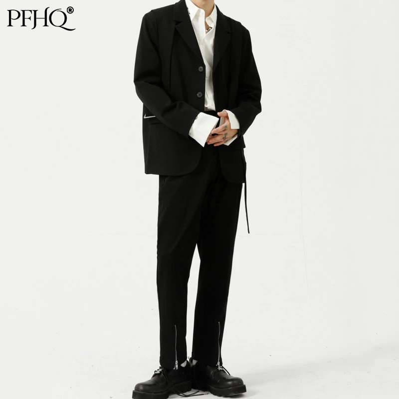 PFHQ 2021 New Men's Fashion Loose Solid Color Lapel Stitching Korean Style Trendy Suit Two-piece Autumn And Winter 21E1154
PFHQ 2021 New Men's Fashion Loose Solid Color Lapel Stitching Korean Style Trendy Suit Two-piece Autumn And Winter 21E1154