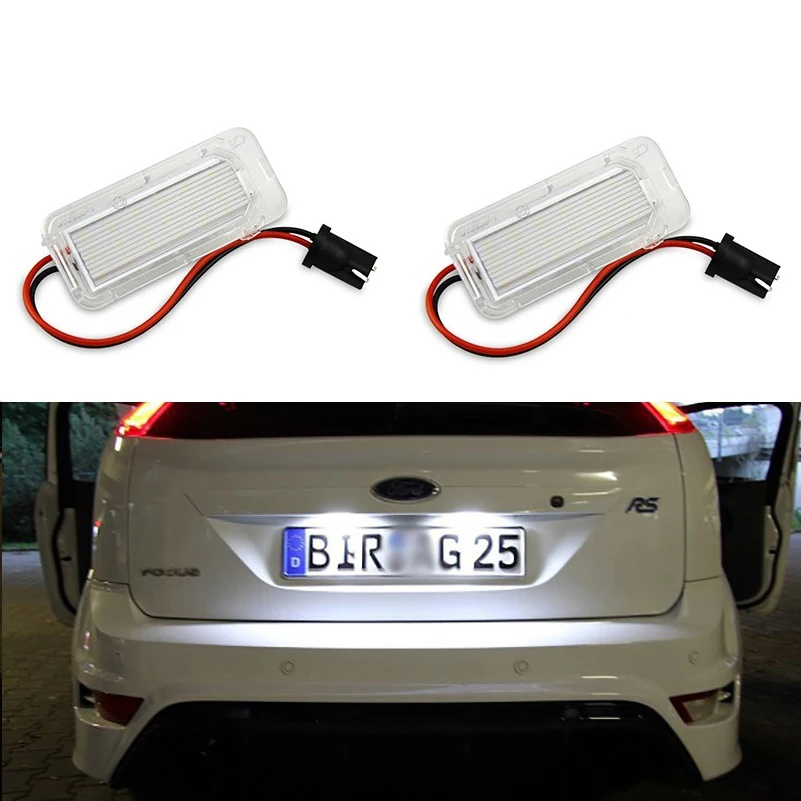 2pcs Car LED License Plate Light For Ford Focus 5D Fiesta Mondeo MK4 c-max MK2 s-max Kuga Galaxy 6000K White Auto Lamp
2pcs Car LED License Plate Light For Ford Focus 5D Fiesta Mondeo MK4 c-max MK2 s-max Kuga Galaxy 6000K White Auto Lamp
