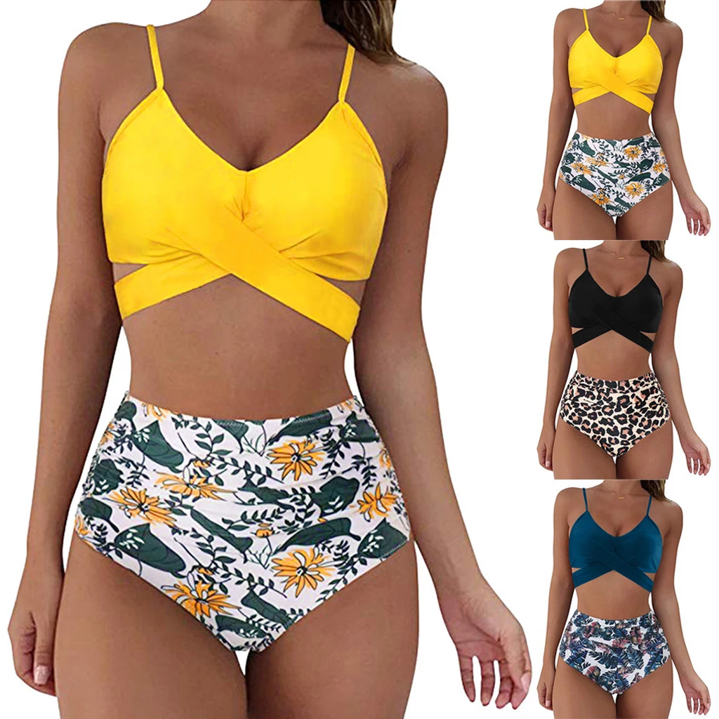 Swimwear Women Swimsuits Print Bikinis Sexy Women Swimsuit High Waist bathing suit Beach wear 2 Piece Bathing Criss Cross
Swimwear Women Swimsuits Print Bikinis Sexy Women Swimsuit High Waist bathing suit Beach wear 2 Piece Bathing Criss Cross