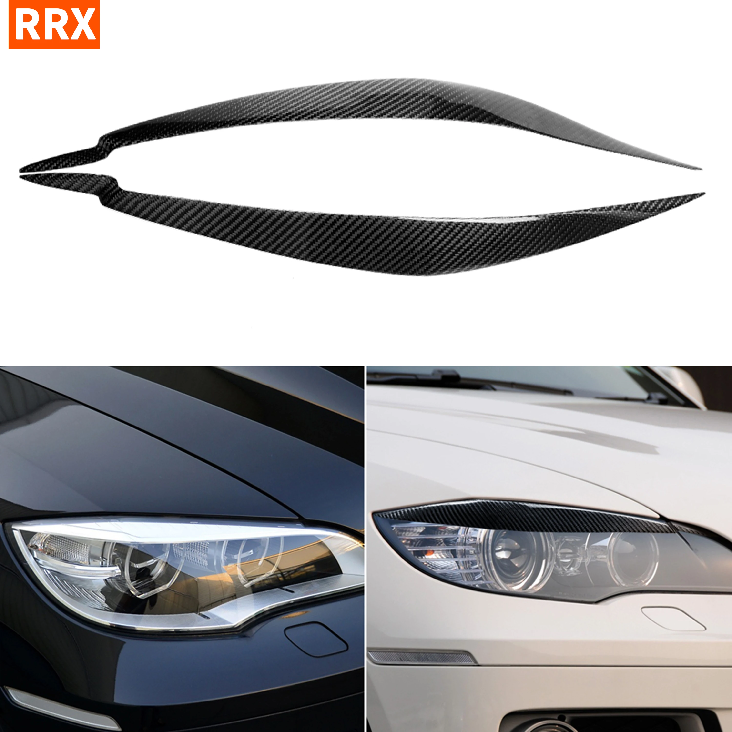 For BMW E71 X6 X6M 2008-2014 Carbon Fiber Car Headlight Cover Stickers Eyelids Eyebrows Trim Auto Headlamp Eyebrow Eyelid Covers 
For BMW E71 X6 X6M 2008-2014 Carbon Fiber Car Headlight Cover Stickers Eyelids Eyebrows Trim Auto Headlamp Eyebrow Eyelid Covers