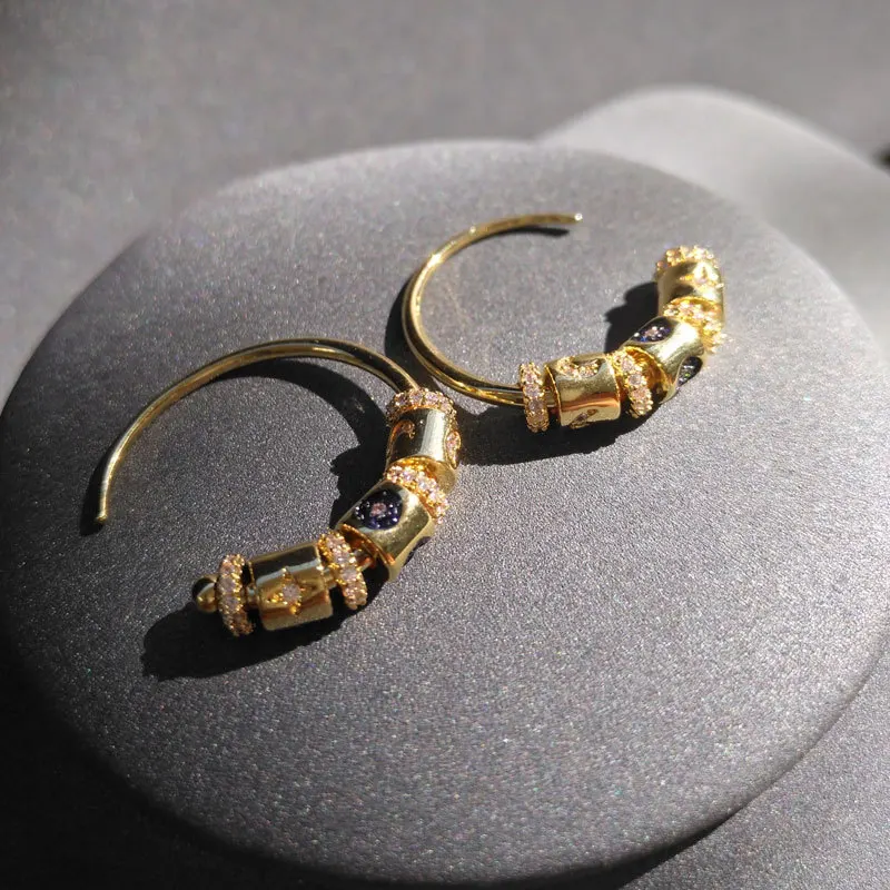 s925 sterling silver april new arrival time to revolve fantasy star and moon earrings female mysterious ring ear hook
s925 sterling silver april new arrival time to revolve fantasy star and moon earrings female mysterious ring ear hook