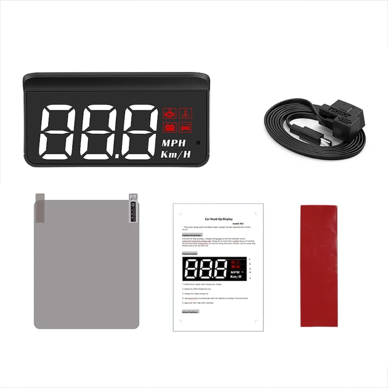 2022 New M3 Newest HUD Head-Up Display Car-Styling Overspeed Warning Windshield Projector
2022 New M3 Newest HUD Head-Up Display Car-Styling Overspeed Warning Windshield Projector
