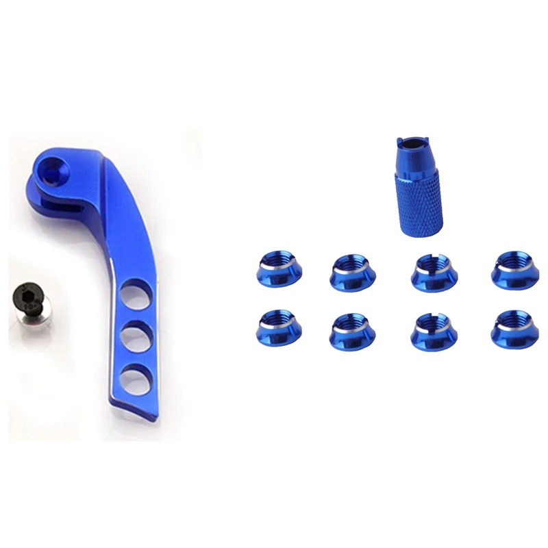 1 Set Radio Transmitter Switch Fixed Nut Blue & 1 Set Metal 4-Hole Transmitter Neck Strap Balancer Adjuster
1 Set Radio Transmitter Switch Fixed Nut Blue & 1 Set Metal 4-Hole Transmitter Neck Strap Balancer Adjuster