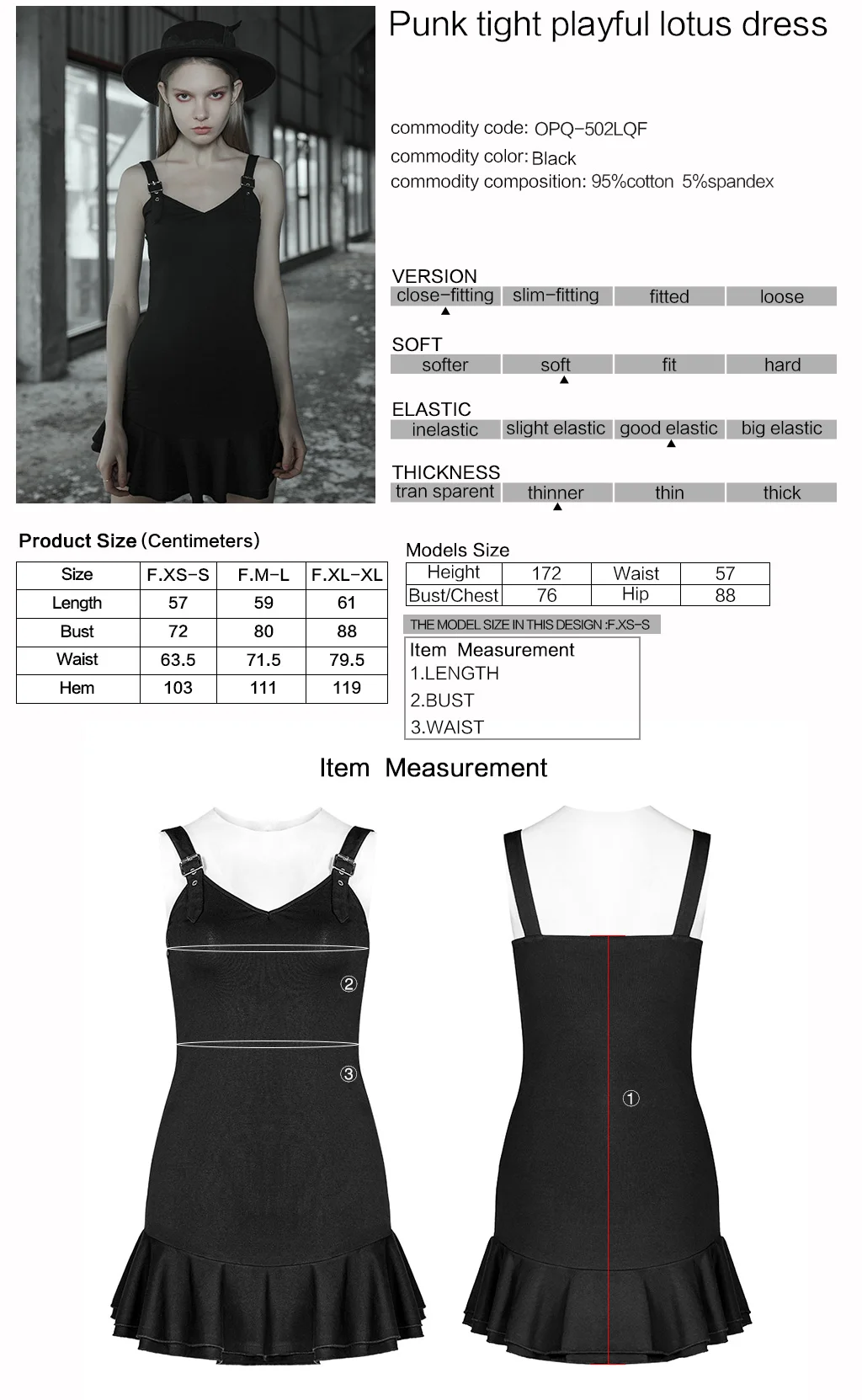 PUNK RAVE Women's Punk Dress Tight Lot Leaf Hem V Collar Sleeveless Summer Daily Casual Knit Sling Half Dress
PUNK RAVE Women's Punk Dress Tight Lot Leaf Hem V Collar Sleeveless Summer Daily Casual Knit Sling Half Dress