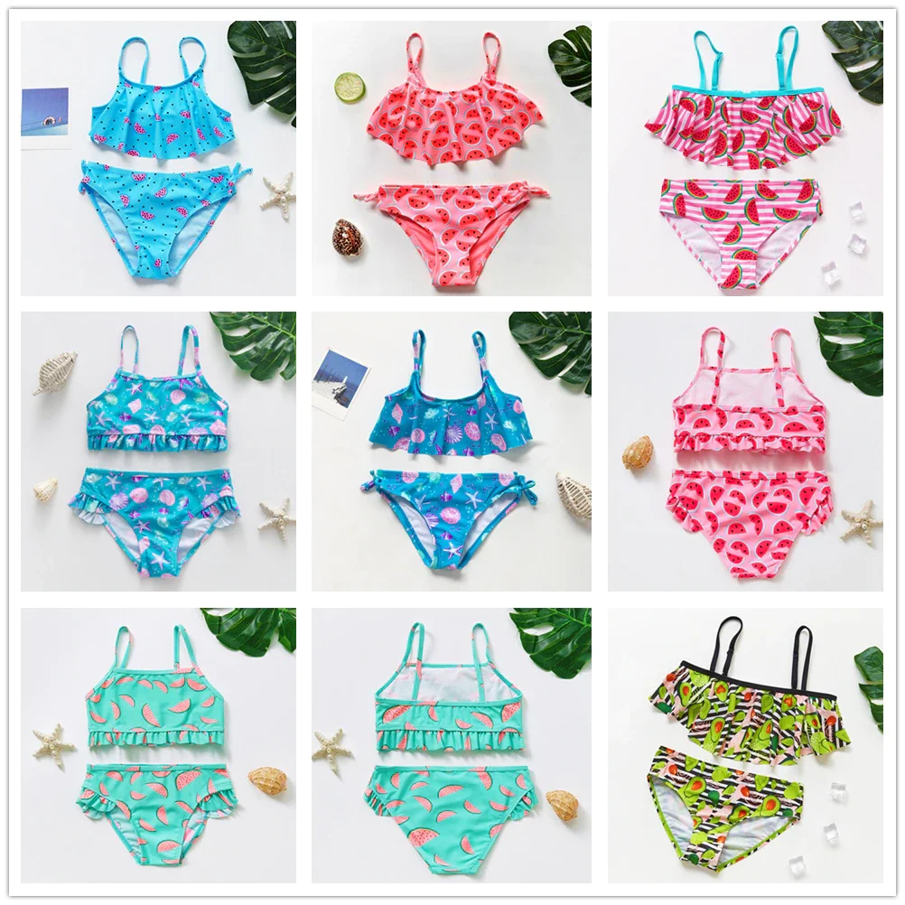 Fruit print Girls Swimwear Two pieces Girls Swimsuit High quality Girls Bikini set Children Swimsuit Beach wear Biquini Infantil
Fruit print Girls Swimwear Two pieces Girls Swimsuit High quality Girls Bikini set Children Swimsuit Beach wear Biquini Infantil