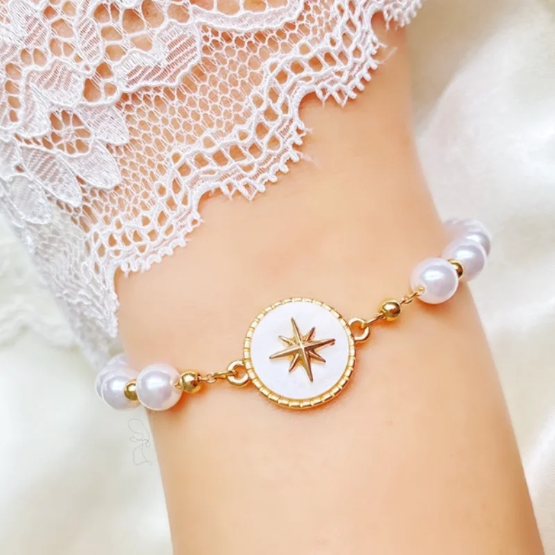 European style White Imitation pearls Bracelet Elastic Baroque Pearls Beaded Bangles Chain for Women Fine Jewelry Gifts
European style White Imitation pearls Bracelet Elastic Baroque Pearls Beaded Bangles Chain for Women Fine Jewelry Gifts