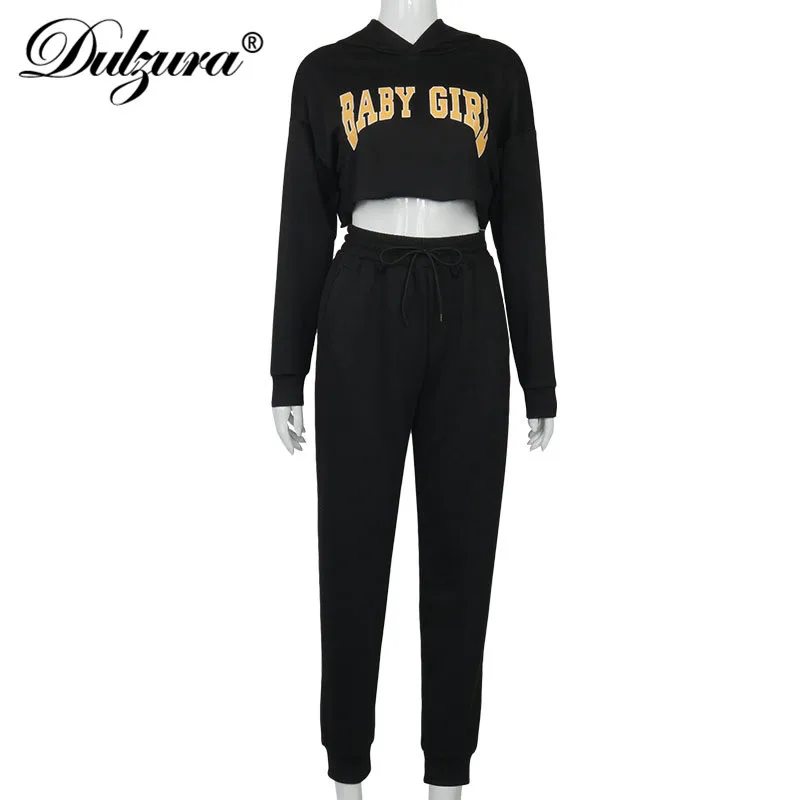 Dulzura Buttock Letter Print Women Two Piece Set Crop Top Hoodie Sweatshirt Sweatpants Jogger Loose Streetwear Tracksuit Outfit
Dulzura Buttock Letter Print Women Two Piece Set Crop Top Hoodie Sweatshirt Sweatpants Jogger Loose Streetwear Tracksuit Outfit