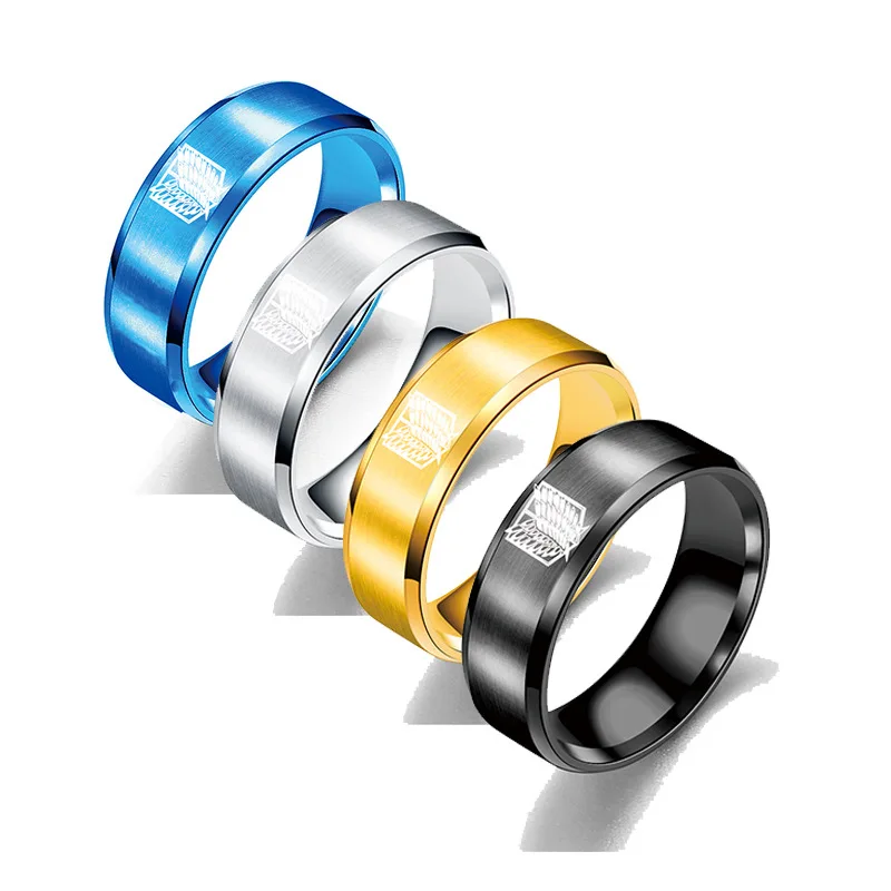 Genshin Impact Attack On Titan Angel Wings Anime Rings For Women Men Anillos Stainless Steel Jewelry Cool Stuff Punk Accessories
Genshin Impact Attack On Titan Angel Wings Anime Rings For Women Men Anillos Stainless Steel Jewelry Cool Stuff Punk Accessories