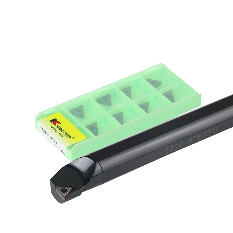 S10K-STFCR11 S12M-STFCR11 S16Q-STFCR11 Internal Turning Tool Holder TCMT11 Inserts S20R-STFCR11 Lathe Bar CNC Cutting Tools Set
S10K-STFCR11 S12M-STFCR11 S16Q-STFCR11 Internal Turning Tool Holder TCMT11 Inserts S20R-STFCR11 Lathe Bar CNC Cutting Tools Set