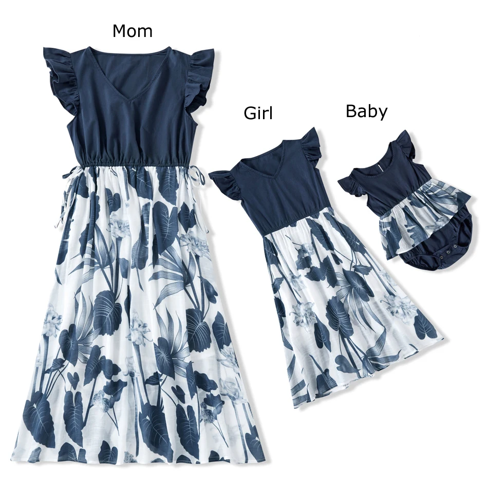Flower Print Mother Daughter Dresses Family Matching Outfits Mom Baby Mommy and Me Clothes Fashion Women Girls Cotton Dress
Flower Print Mother Daughter Dresses Family Matching Outfits Mom Baby Mommy and Me Clothes Fashion Women Girls Cotton Dress