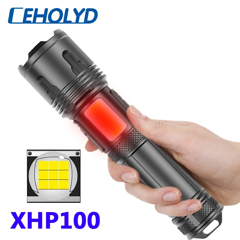 Super Bright XHP100 9-core COB Led Flashlight Powerbank Function Torch Usb Rechargeable 18650 26650 Battery Zoomable Lantern
Super Bright XHP100 9-core COB Led Flashlight Powerbank Function Torch Usb Rechargeable 18650 26650 Battery Zoomable Lantern