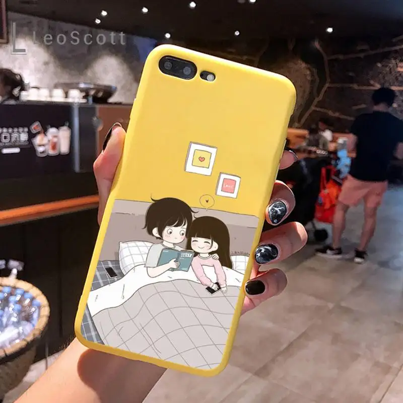 Cartoon couple BFF Phone Case Yellow Candy Color for iPhone 6 7 8 11 12 s mini pro X XS XR MAX Plus
Cartoon couple BFF Phone Case Yellow Candy Color for iPhone 6 7 8 11 12 s mini pro X XS XR MAX Plus