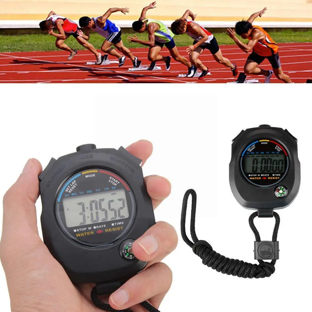 Sport Stopwatch Handheld Digital Stopwatch Timer Chronograph Professional Sport Alarm Meter Waterproof Lcd A1t2
Sport Stopwatch Handheld Digital Stopwatch Timer Chronograph Professional Sport Alarm Meter Waterproof Lcd A1t2