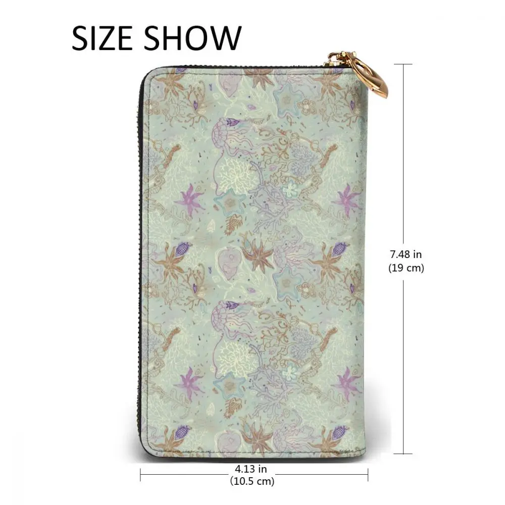 Underwater Gardens Long Wallet with Credit Card Slots ID Holder Checkbook Organizer Zipper Coin Purse
Underwater Gardens Long Wallet with Credit Card Slots ID Holder Checkbook Organizer Zipper Coin Purse