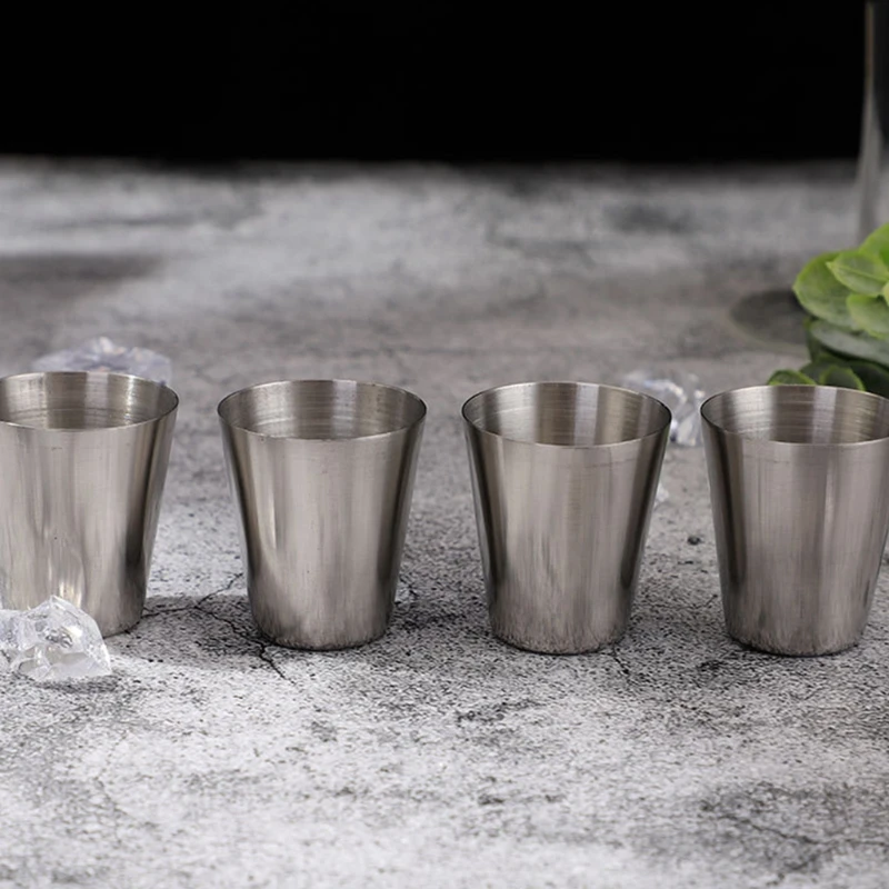T21D 4pcs 70/160ml Outdoor Camping Tableware Travel Cup Stainless Steel Beer Wine Cup
T21D 4pcs 70/160ml Outdoor Camping Tableware Travel Cup Stainless Steel Beer Wine Cup
