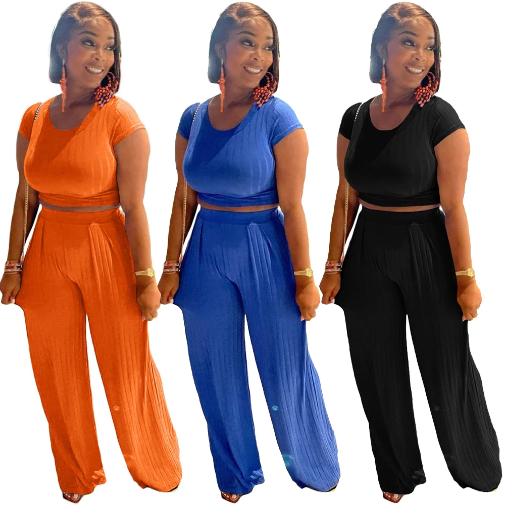 Женская одежда, модные облегающие топы с круглым вырезом и коротким рукавом, брюки с широкими штанинами, однотонный повседневный комплект и...
Женская одежда, модные облегающие топы с круглым вырезом и коротким рукавом, брюки с широкими штанинами, однотонный повседневный комплект и...