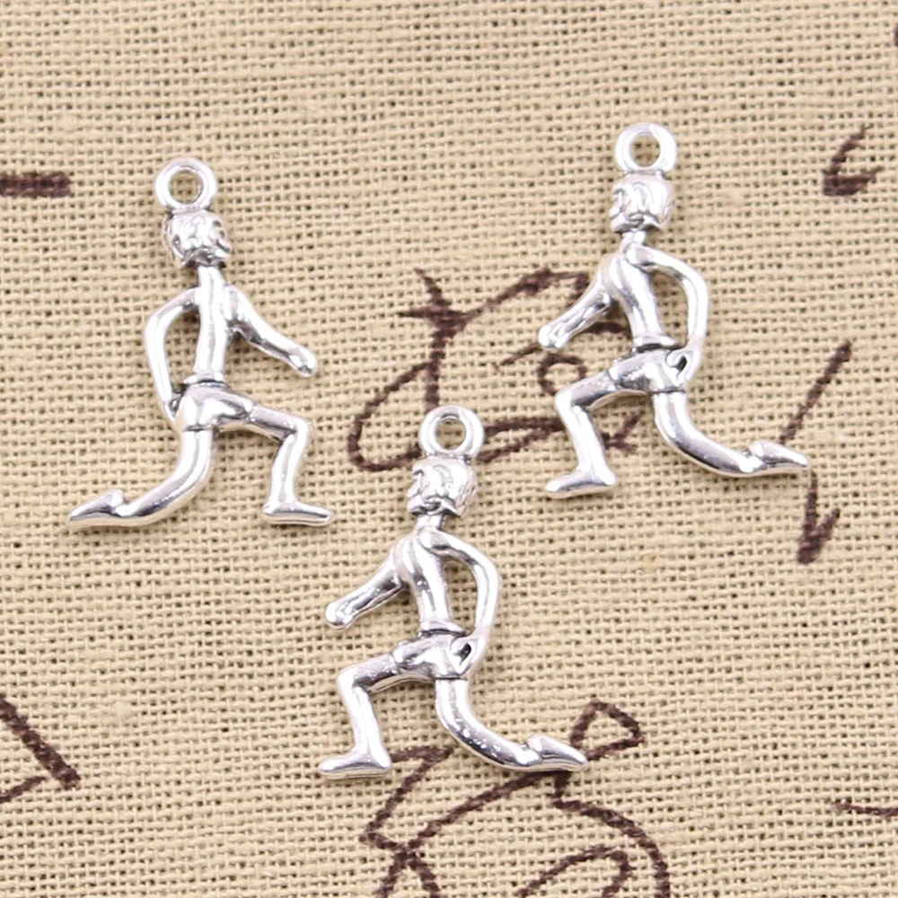 20pcs Charms Distance Runners Sporter 26x20mm Antique Silver Color Pendants DIY Crafts Making Findings Handmade Tibetan Jewelry
20pcs Charms Distance Runners Sporter 26x20mm Antique Silver Color Pendants DIY Crafts Making Findings Handmade Tibetan Jewelry