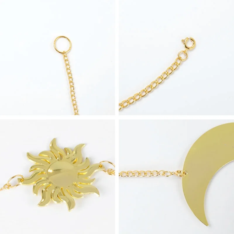 Metal Round Piece Sun and Moon Shape Hanging Decoration Photo Living Room Wall Hanging Decoration With Chains
Metal Round Piece Sun and Moon Shape Hanging Decoration Photo Living Room Wall Hanging Decoration With Chains