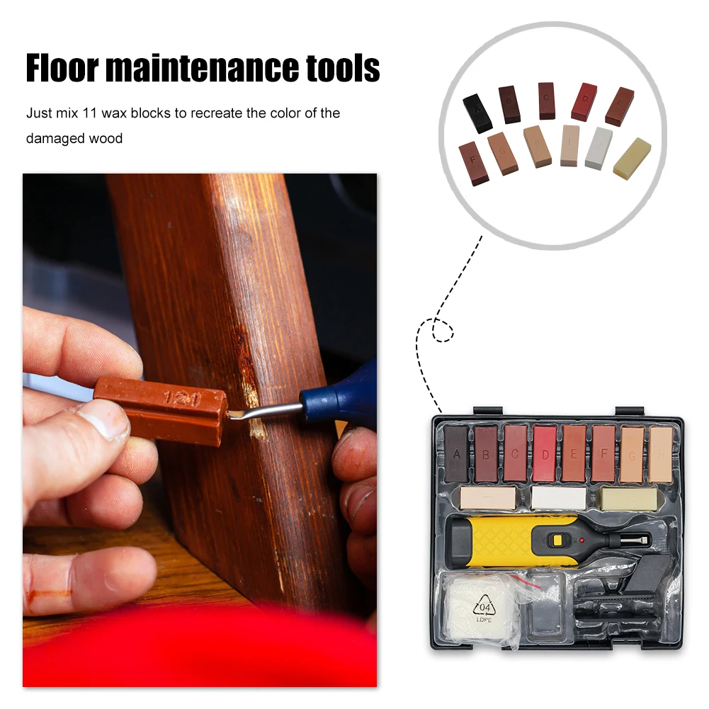 Laminate Floor Repair Kit Furniture Scratch Fix Wax System Floor Worktop Sturdy Casing Chips Scratches Mending Tool Set
Laminate Floor Repair Kit Furniture Scratch Fix Wax System Floor Worktop Sturdy Casing Chips Scratches Mending Tool Set