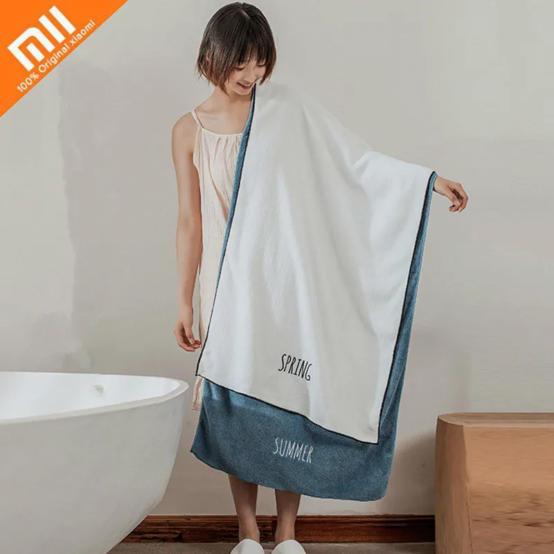 

Новое банное полотенце Xiaomi из кораллового флиса, простое модное удобное приятное для кожи банное полотенце из микрофибры, впитывающие мягк...