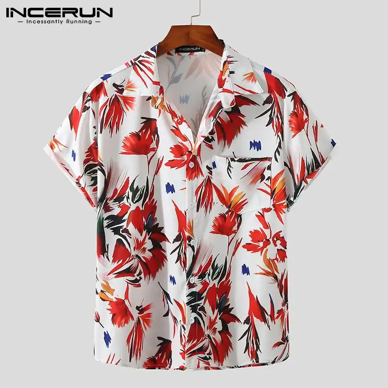 2021 Printing Men Hawaiian Shirt Vacation Lapel Short Sleeve Summer Casual Men Clothing Streetwear Fashion Camisas INCERUN S-3XL
2021 Printing Men Hawaiian Shirt Vacation Lapel Short Sleeve Summer Casual Men Clothing Streetwear Fashion Camisas INCERUN S-3XL
