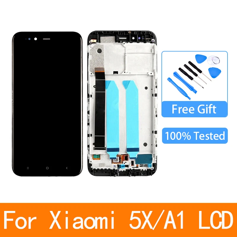ЖК-дисплей 5,5 дюйма для Xiaomi Mi A1, MIA1, Mi5X, Mi 5X, сенсорный экран, дигитайзер с рамкой, запасные части для Xiaomi Mi A1, ЖК-дисплей
ЖК-дисплей 5,5 дюйма для Xiaomi Mi A1, MIA1, Mi5X, Mi 5X, сенсорный экран, дигитайзер с рамкой, запасные части для Xiaomi Mi A1, ЖК-дисплей