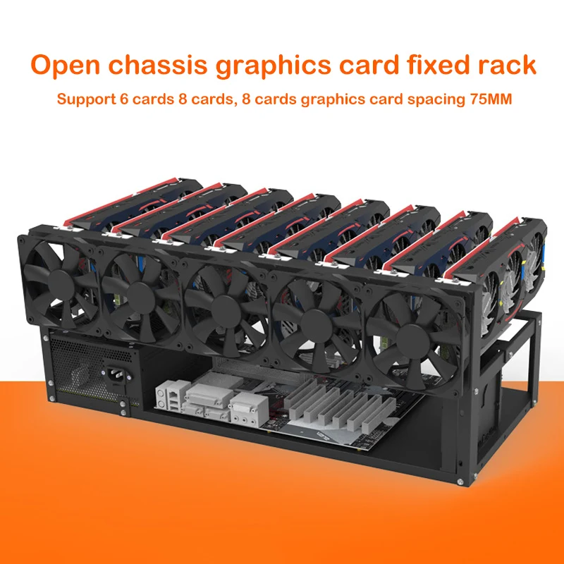Stackable Open Mining Rig Frame Mining ETH/ETC/ZEC Ether Accessories Tools for 6/8/12 GPU Crypto Coin Bitcoin Rack Only
Stackable Open Mining Rig Frame Mining ETH/ETC/ZEC Ether Accessories Tools for 6/8/12 GPU Crypto Coin Bitcoin Rack Only