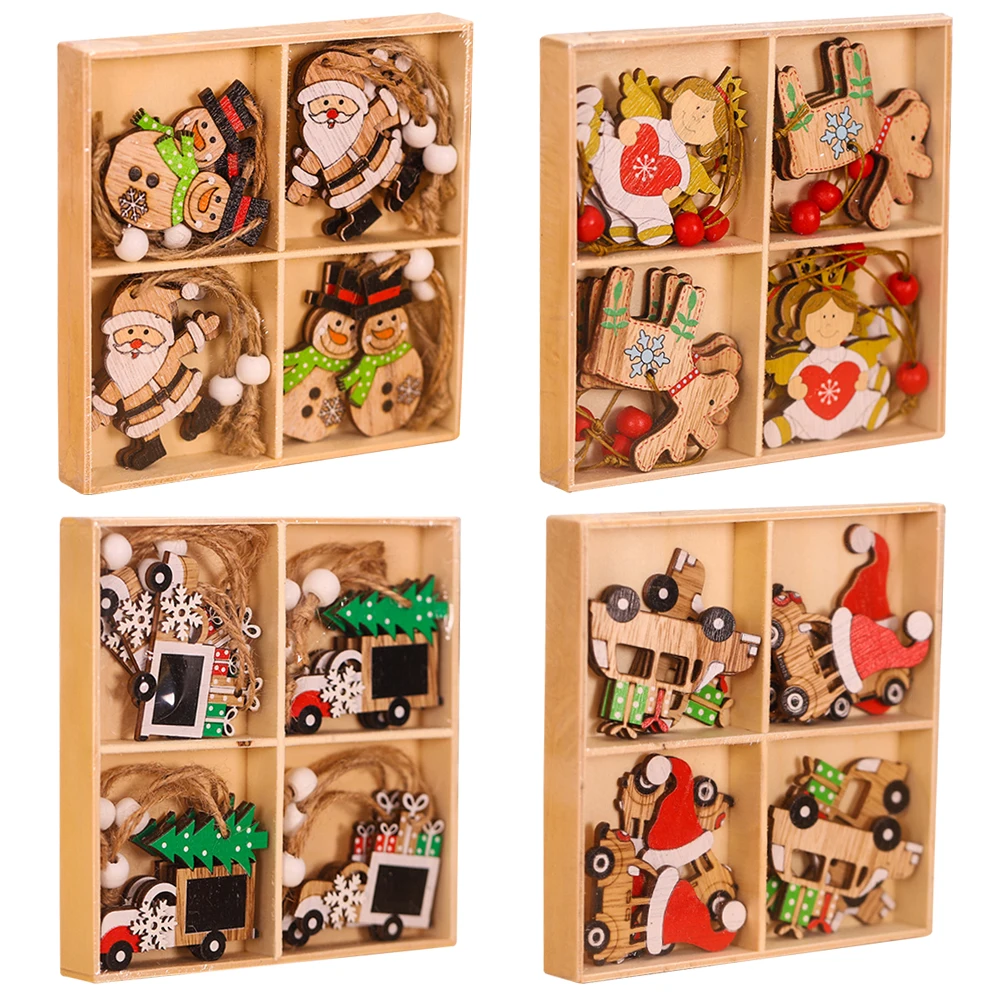 12Pcs Christmas Wooden Pendants Hanging Tree Ornaments Decoration Santa Gifts Home Decor New Year Decorations
12Pcs Christmas Wooden Pendants Hanging Tree Ornaments Decoration Santa Gifts Home Decor New Year Decorations